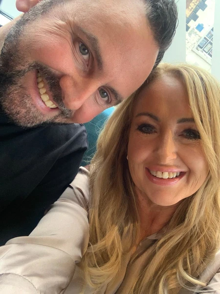 Kev and Mandy smiling